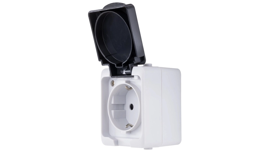 REV Ritter AquaMini AP/FR Steckdose, IP54, grau