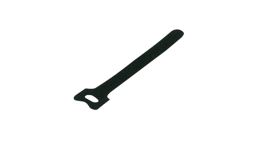 REV Ritter Klettband, 125 x12mm, 5 Stück, Schwarz