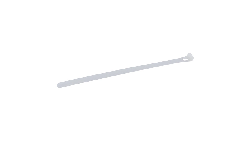 REV Ritter wiederverschließbare Kabelbinder, Kunststoff,200 x 7,6 mm, 25 Stück, Weiß
