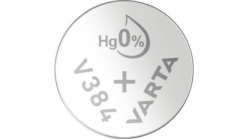 VARTA Silberoxid-Knopfzelle V384/SR41, 1,55 V, 37 mAh