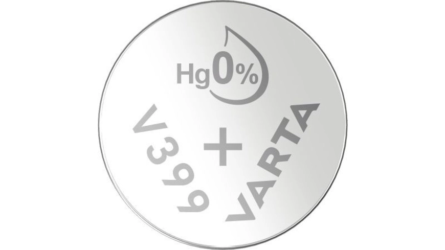 VARTA Silberoxid-Knopfzelle V399/SR57, 1,55 V, 42 mAh