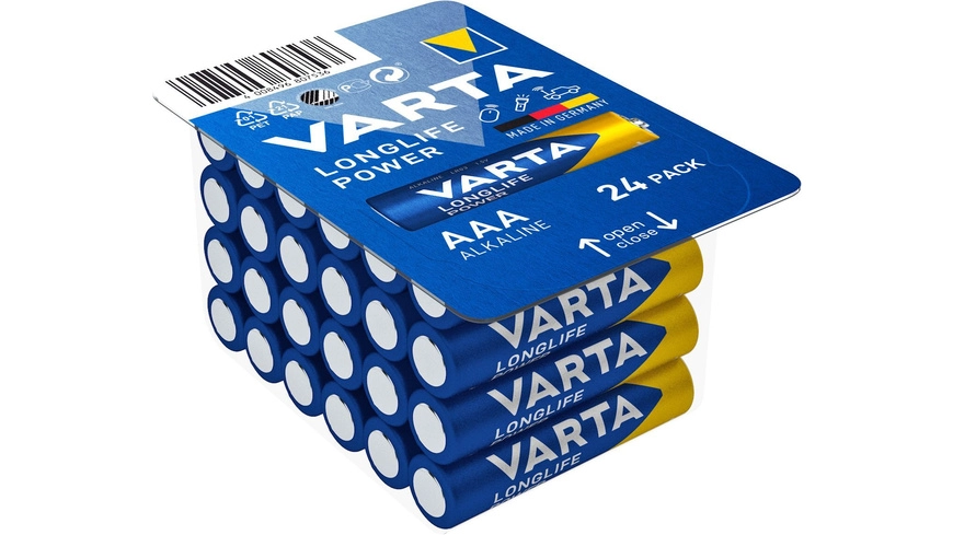 VARTA 24er-Set Micro-Batterie LONGLIFE Power, AAA, LR03
