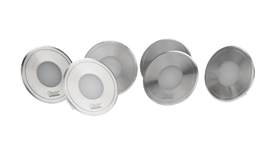 Oase Smart Home LunAqua Terra LED Set 6, warmweiß, Bodeneinbauleuchte, IP68