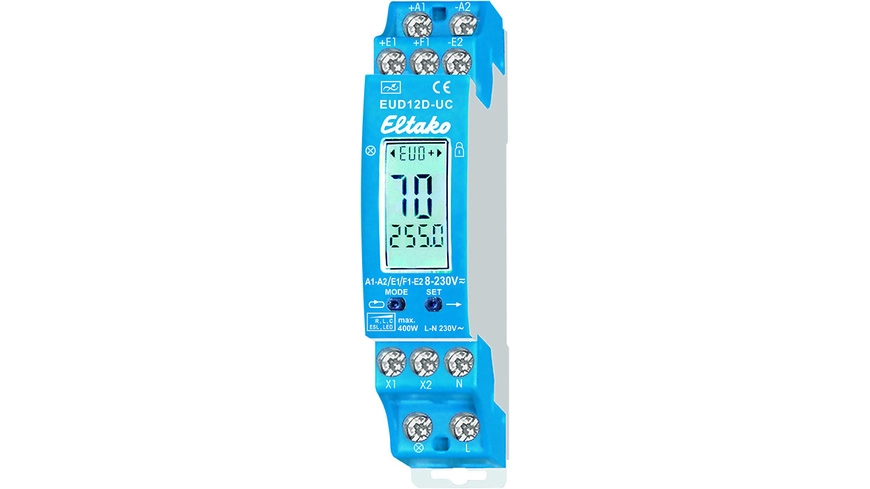 Eltako EUD12D-UC Digital einstellbarer Multifunktions-Hutschienendimmer