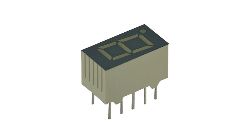 Kingbright 7-Segment-Anzeige SC39-11SYKWA, gelb, 10 mm