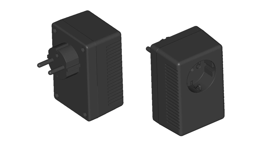 Strapubox Stecker-Gehäuse SG 922 ABS 95,5 x 63 x 53 mm, schwarz
