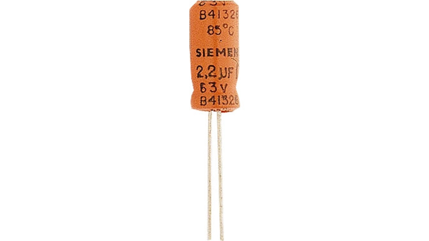 Elektrolytkondensator 10 μF, 50 V, RM 2 mm, radial