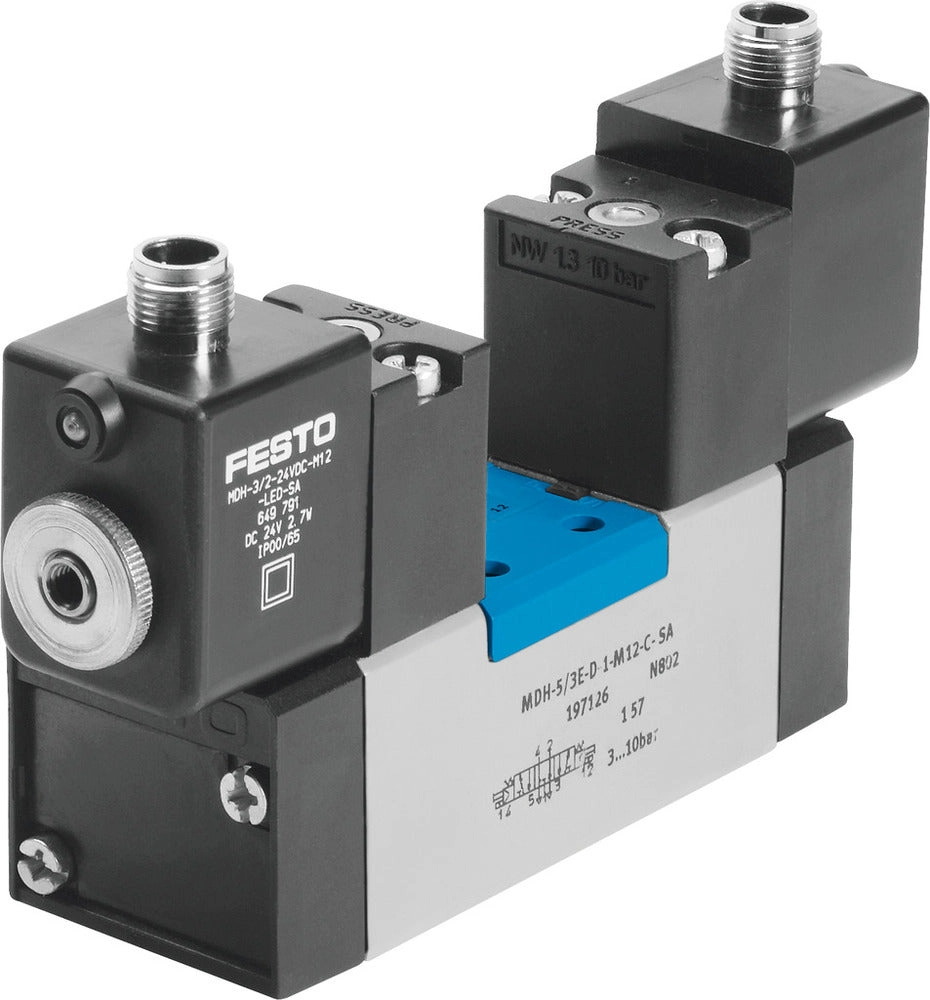 Festo 5/3 Druckluft Magnetventil Baugröße 1 ISO 5599-1 1200l/min - 533005