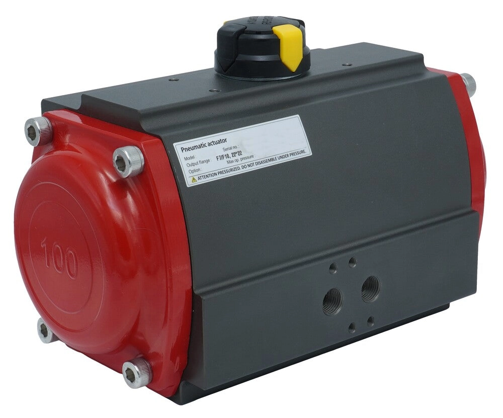 Pneumatischer Schwenkantrieb Zahnstange-Ritzel Doppelt Wirkend 148Nm @ 6bar F07/F10 - PR07D