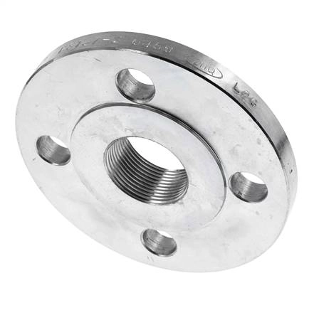 Gewindeflansch DN50-PN16 Rp 2'' Verzinkter Stahl DIN 2566 Und EN 1092-1 (Typ 13)