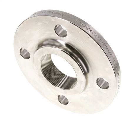 Gewindeflansch DN50-PN16 Rp 2'' Edelstahl 1.4571 DIN 2566 Und EN 1092-1 (Typ 13)
