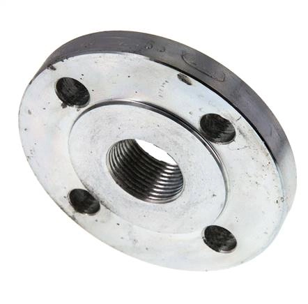 Gewindeflansch DN25-PN16 Rp 1'' Verzinkter Stahl DIN 2566
