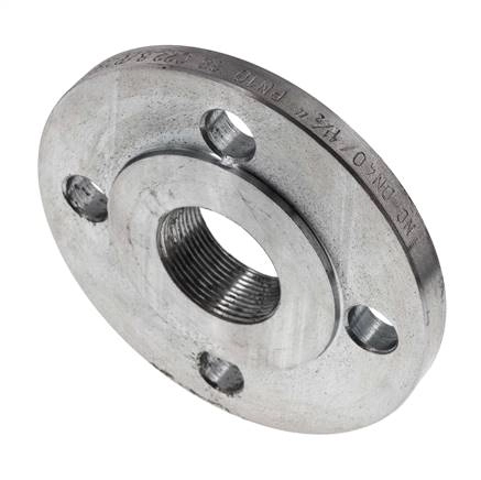 Gewindeflansch DN40-PN16 Rp 1-1/2'' Verzinkter Stahl DIN 2566
