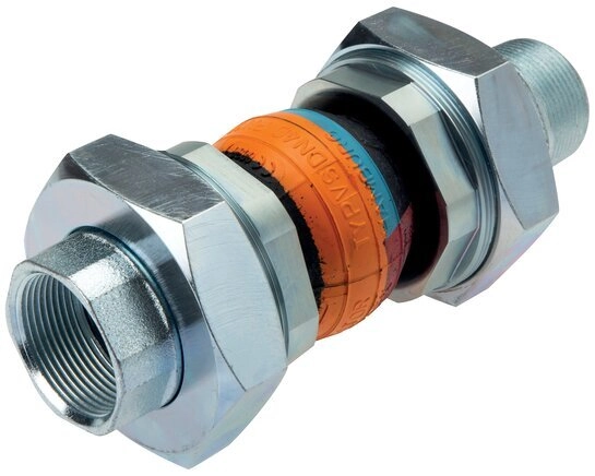 Gewindegummi-Expansionsfuge DN40 R 1-1/2'' (Männlich)-G 1-1/2'' (Weiblich) EPDM
