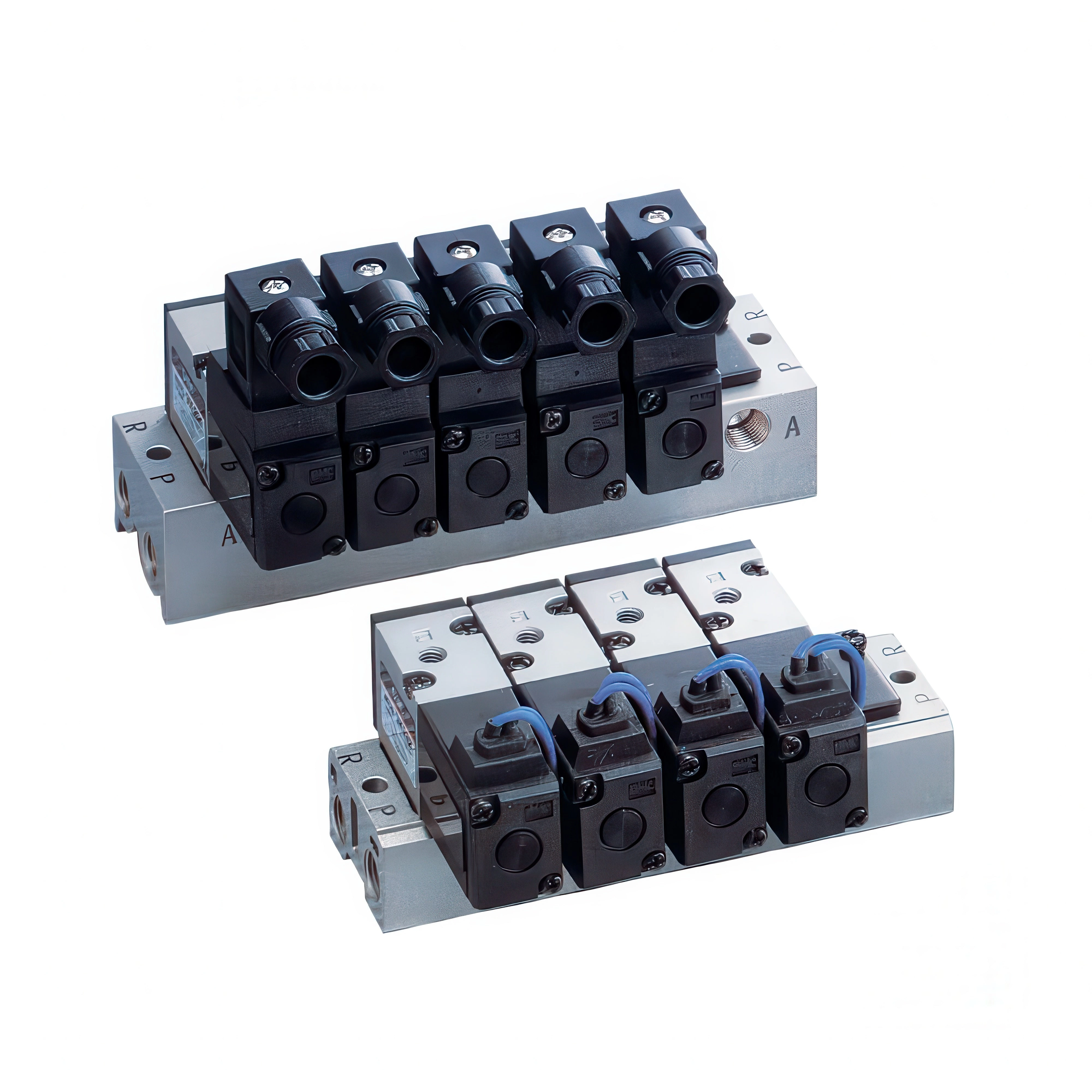 SMC Ventilblock Gemeinsam SUP/EXH G-R-Gewinde - VV5K3-20-05-00F