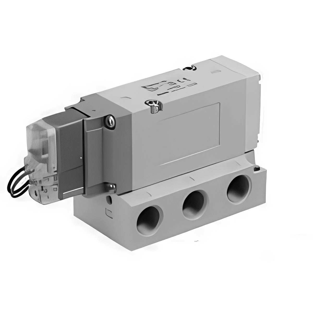 SMC 5/3-Wege Grundplatte Pneumatisches Magnetventil Rc Gewinde Mit Gleichrichter - VF3440-5DO1