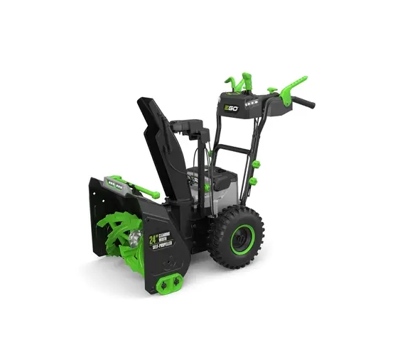 EGO SNT2400E 61 cm zweistufiges Schneefräsen Kit inklusive 2x 7,5Ah Akku & 2x Schnellladegerät