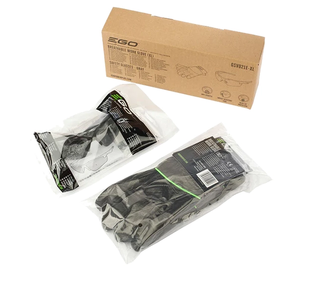 EGO GSV021E-XL Brille und Handschuhe