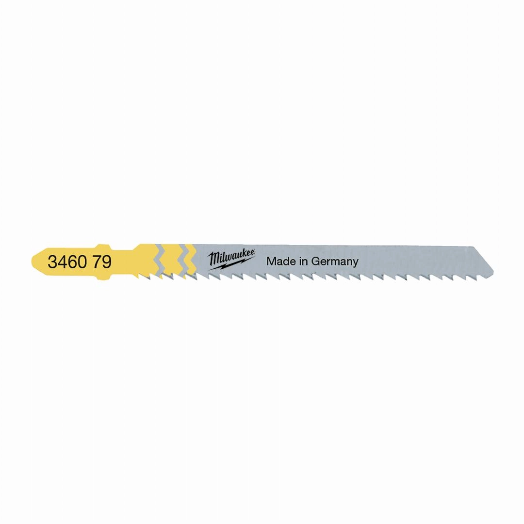 Milwaukee Stichsägeblatt Holz/Furnier (75 x 2,5 mm T101BR, umgekehrte Verzahnung)