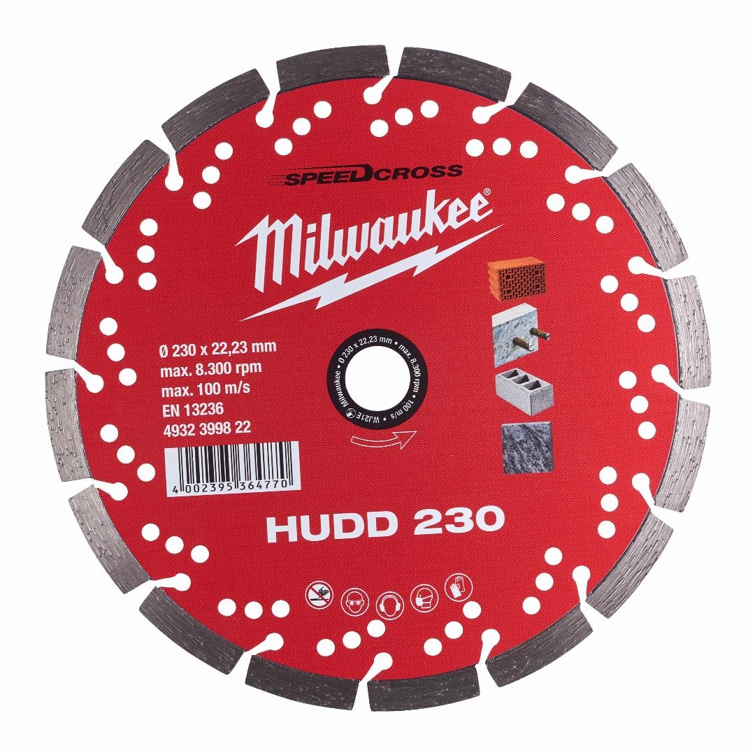 Milwaukee Speedcross Diamanttrennscheibe HUDD 230 mm (für harte Materialien)