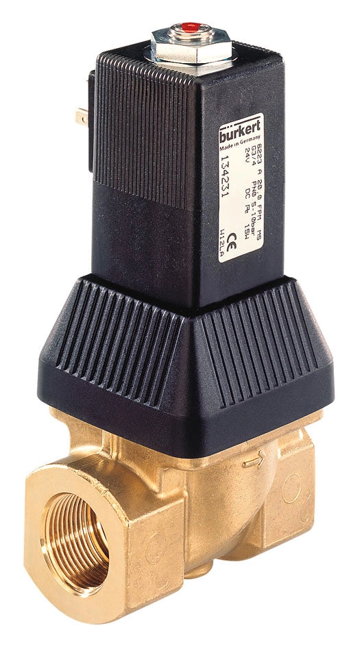 Magnetventil G3/4'' NC Messing FKM 0.5-10bar/7-145psi 24VDC Sauerstoff Fett/Ölfrei 6223 234455