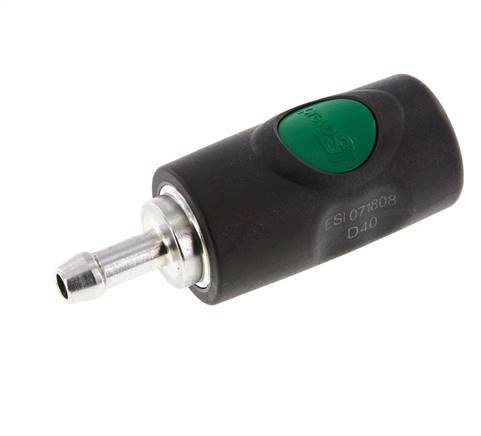 Verbundwerkstoff DN 7.4 Sicherheits-Luftkupplungsmuffe mit Druckknopf 8 mm Schlauchpfeiler