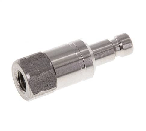 Edelstahl 316L DN 2.7 (Micro) Luftkupplungsstopfen M5 weiblich Doppelabsperrung