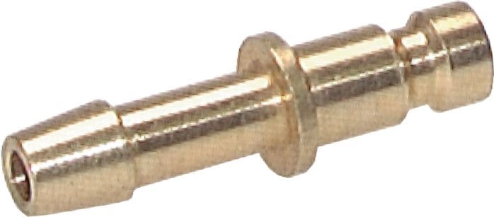 Messing DN 2.7 (Micro) Luftkupplungsstecker 4 mm Schlauchpfeiler [10 Stück]