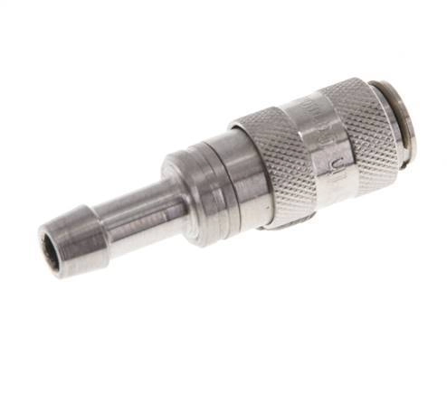 Edelstahl 316L DN 2,7 (Micro) Luftkupplungsmuffe 5 mm Schlauchsäule Doppelabsperrung