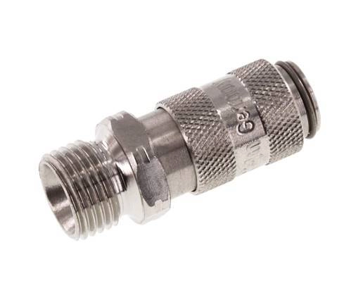 Edelstahl 316L DN 2,7 (Micro) Luftkupplung Muffe G 1/8 Zoll Außengewinde