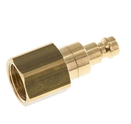 Messing DN 5 Luftkupplungsstecker G 3/8 Zoll Innengewinde Doppelabsperrung