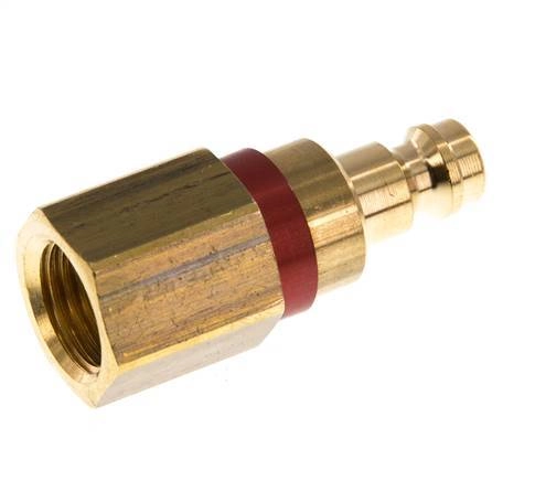 Messing DN 5 Rot Luftkupplungsstecker G 1/4 Zoll Innengewinde