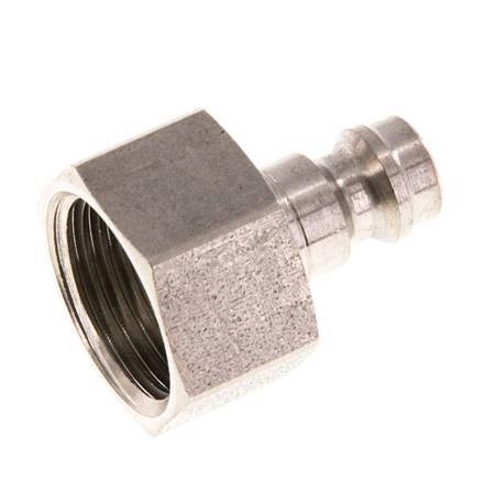 Edelstahl 316L DN 5 Luftkupplungsstecker G 3/8 Zoll Innengewinde