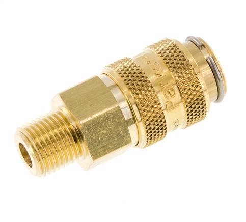 Messing DN 5 Luftkupplungsmuffe 1/8 Zoll NPT-Außengewinde