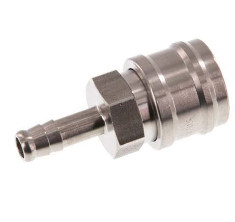 Edelstahl DN 7,2 (Euro) Luftkupplungsmuffe 8 mm Schlauchsäule