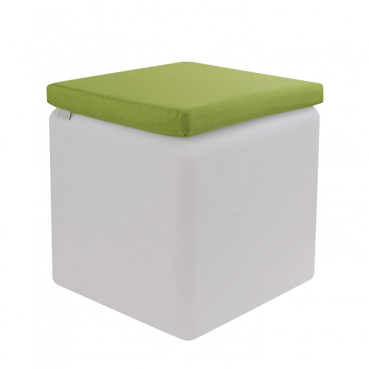 LED Design Cube 40 / LED Leuchtwürfel Bundle mit Wasserdichten Sitzkissen grü...
