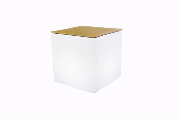 LED Design Cube 40 / LED Leuchtwürfel Bundle mit Filz Sitzauflage