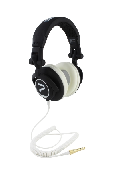 7even Headphone black-white / Dj, Hifi, Sport Kopfhörer, dreh-klappbar, tausc...