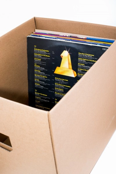 Transport, Umzug, Stapel und Aufbewahrungs Karton Box für z.b. Schallplatten,...