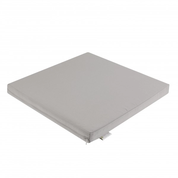 In & Outdoor Lounge Kissen 50cm Silber-Grau / Wasserfestes Kissen 50 x 50 x 5 cm