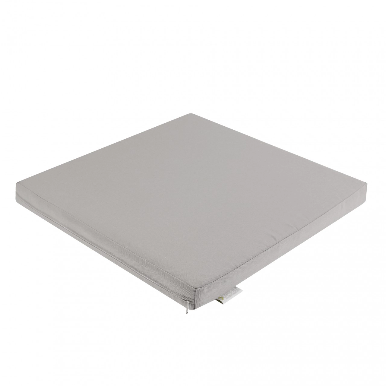 In & Outdoor Lounge Kissen 50cm Silber-Grau / Wasserfestes Kissen 50 x 50 x 5 cm
