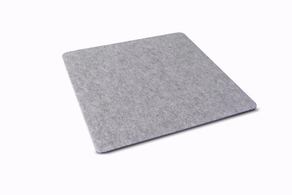 Filz Auflage 30 x 30 cm für z.B. Cube Hocker Grün/Grau - Beidseitig 4mm/4mm