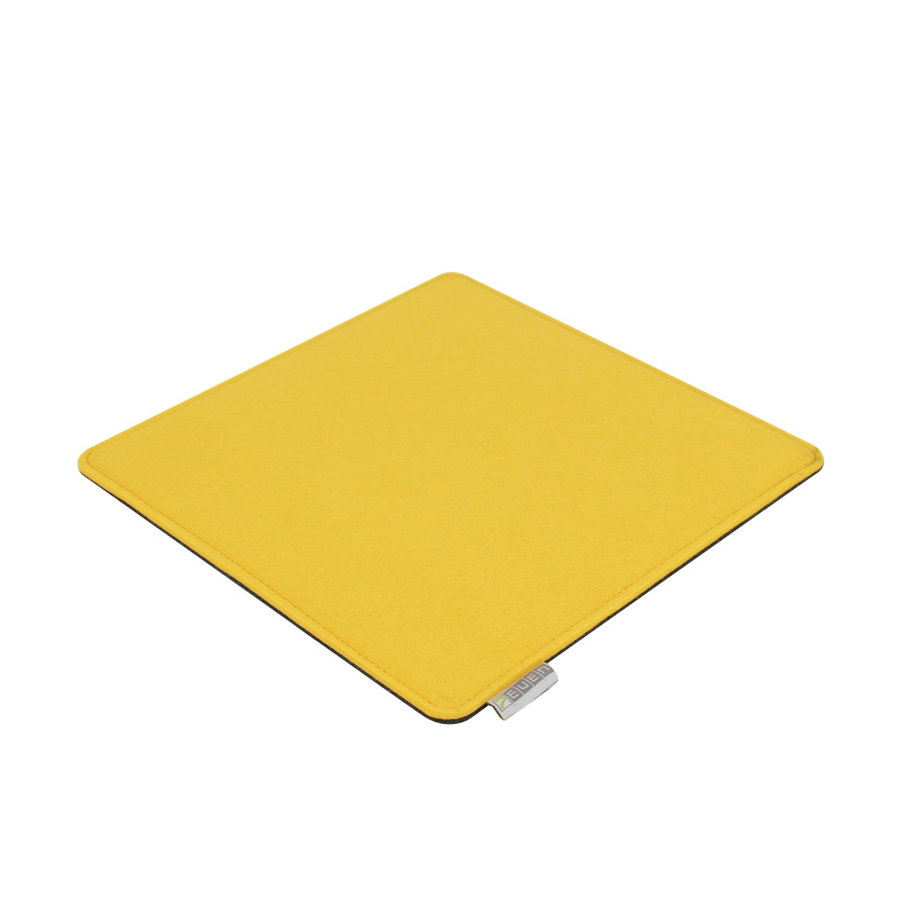 Filz Auflage 30 x 30 cm für z.B. Cube Hocker Gelb/Grau - Beidseitig 4mm/4mm