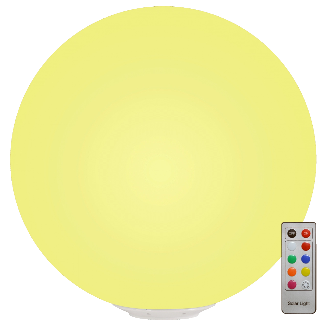 7even LED Solar Ball 40cm / Solar betriebene Leuchtkugel IP67, Farbwechsel fe...