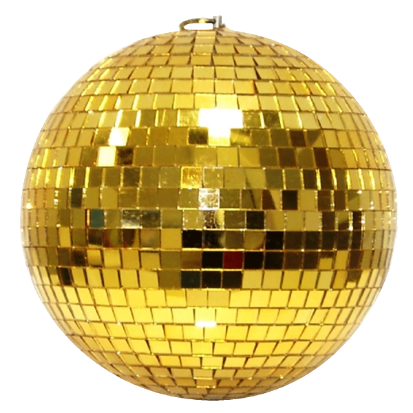 Spiegelkugel 20cm gold // Discokugel - Mirrorball 20cm gold