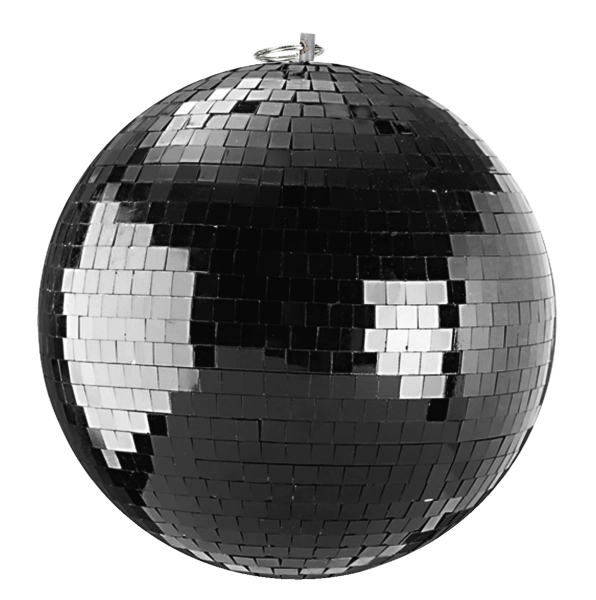 Spiegelkugel 20cm schwarz // Discokugel - Mirrorball 20cm black
