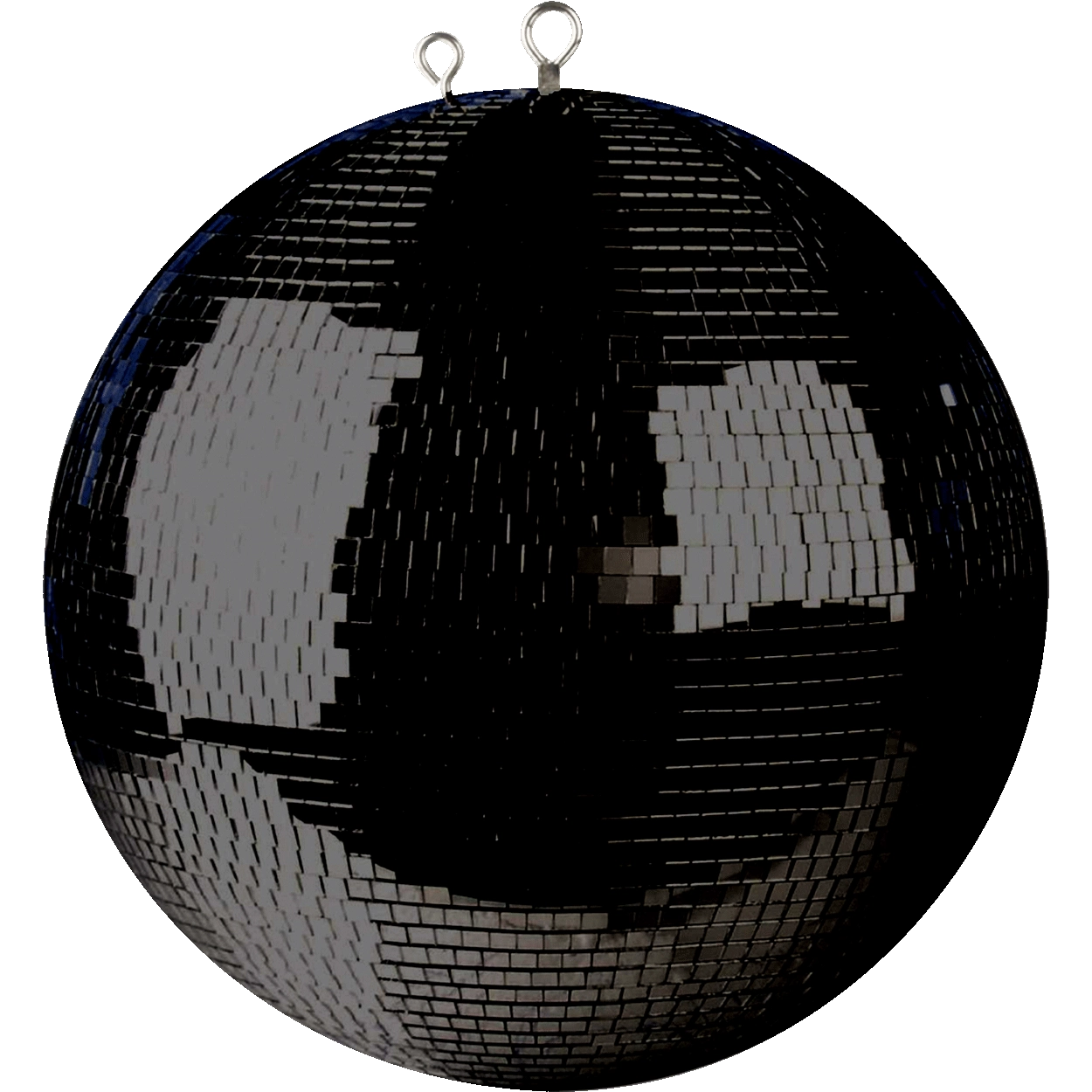 Spiegelkugel mit Sicherheitsöse 50cm schwarz // Discokugel - Mirrorball 50cm ...