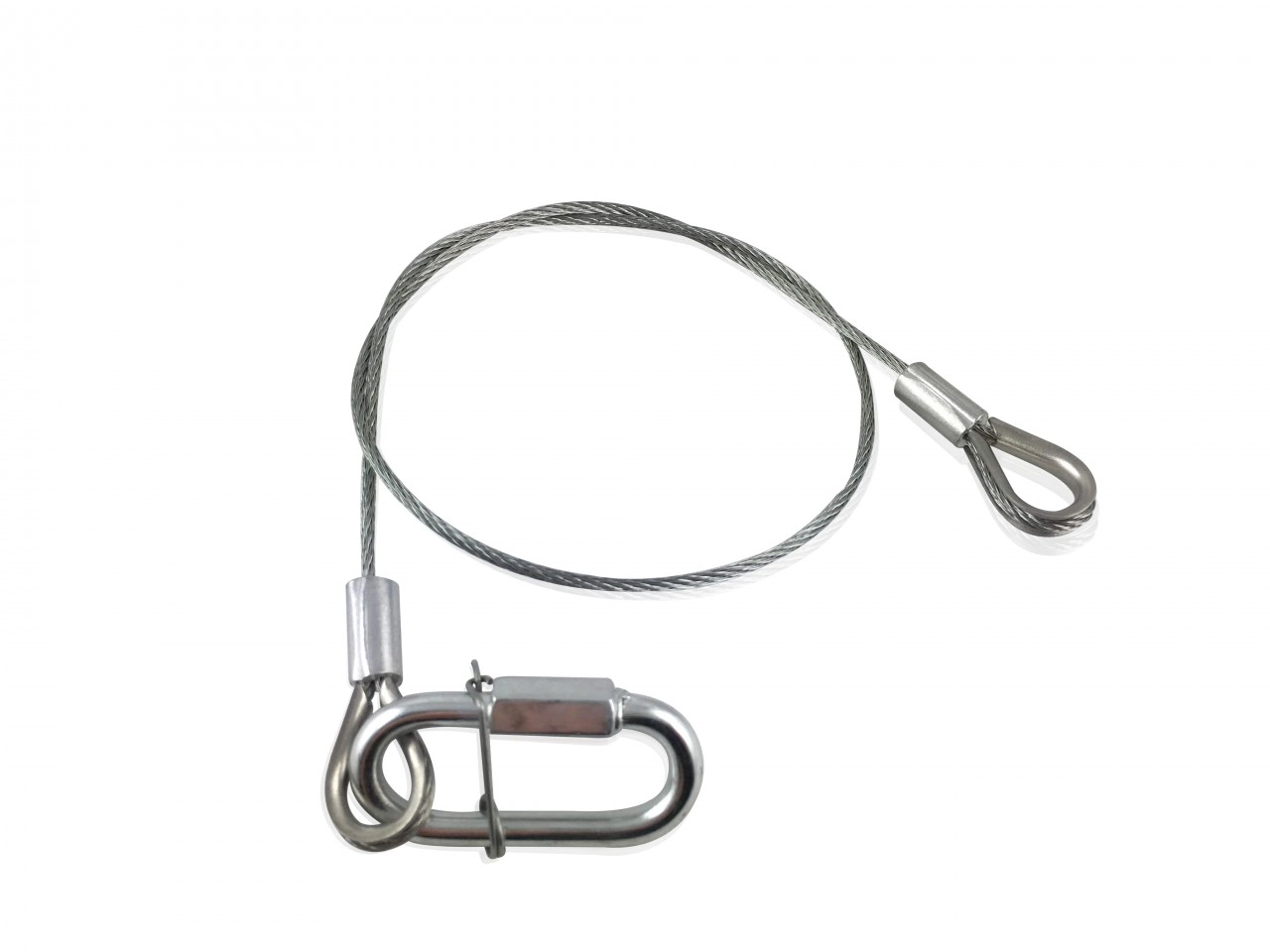 Sicherheitsseil 600 x2mm Sicherungsseil mit Kettenverbindungsglied/Stahlseil/...