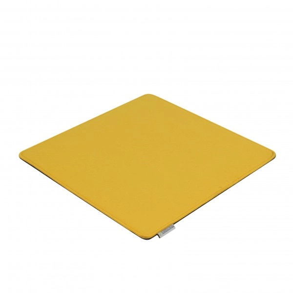 7even Filz Auflage 40 x 40 cm für z.B. Cube Hocker Gelb/Grau - Beidseitig 4mm...