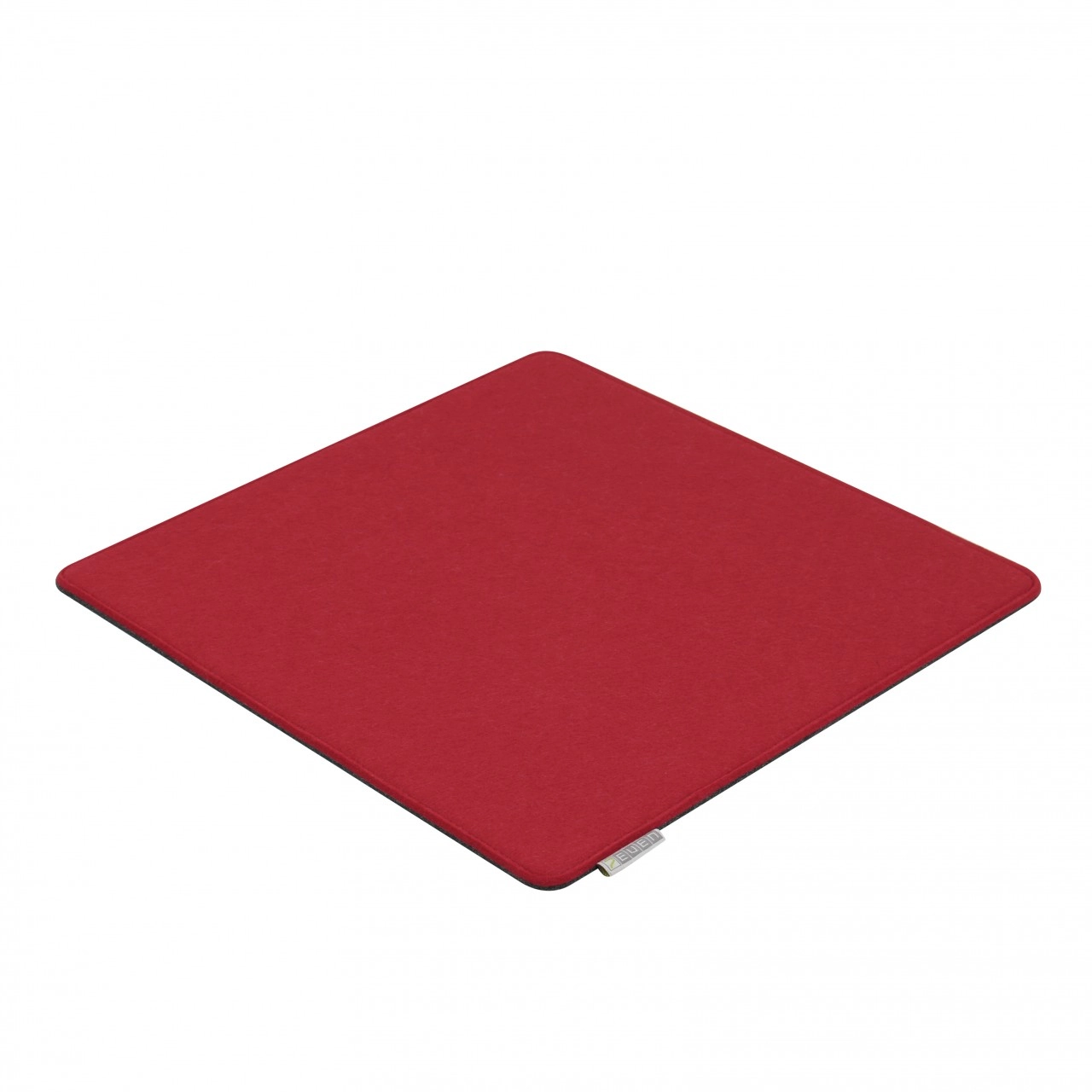 7even Filz Auflage 40 x 40 cm für z.B. Cube Hocker Rot/Grau - Beidseitig 4mm/4mm